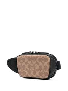 Coach поясная сумка из канваса