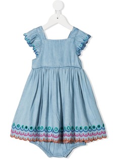Stella McCartney Kids платье с фестонами