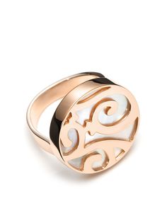 MATTIOLI кольцо из розового золота с перламутром