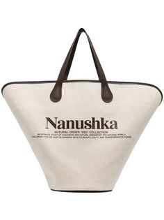 Nanushka сумка-тоут с логотипом