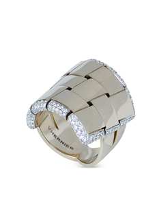 VHERNIER кольцо Giunco из белого золота с бриллиантами