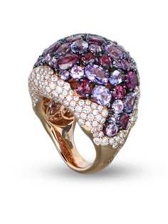 RODNEY RAYNER кольцо Laguna из розового золота с камнями