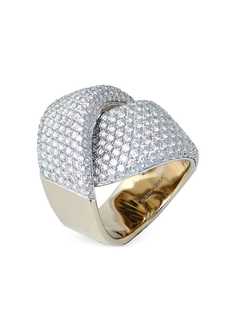 VHERNIER кольцо Abbracio из белого золота с бриллиантами
