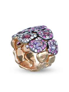 RODNEY RAYNER двойное кольцо Via Roma из розового золота с бриллиантами