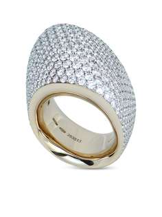 VHERNIER кольцо Tonneau из белого золота с бриллиантами