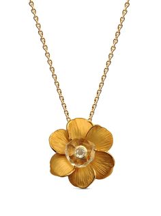 Carrera Y Carrera колье Gardenias из желтого золота с бриллиантом