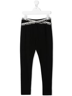 Gaelle Paris Kids легинсы с перекрестными ремешками на поясе