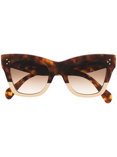 Celine Eyewear солнцезащитные очки в массивной оправе