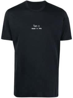 Ten C футболка с нашивкой-логотипом