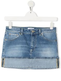 Dondup Kids джинсовая юбка с эффектом потертости