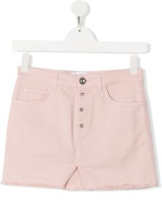DONDUP KIDS декорированная джинсовая юбка