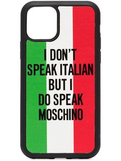 Moschino чехол для iPhone 11 Pro с надписью