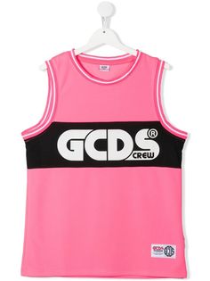 Gcds Kids топ без рукавов с логотипом