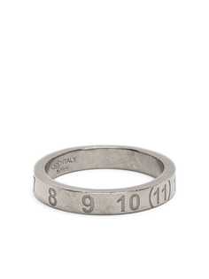 Maison Margiela серебряное кольцо с гравировкой