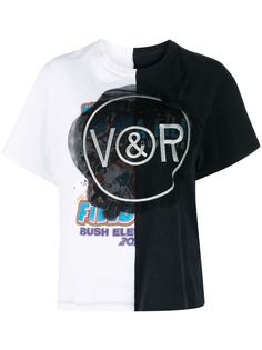 Viktor & Rolf футболка с вышитым логотипом