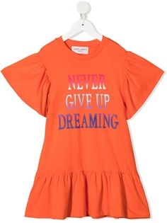Alberta Ferretti Kids платье-футболка с оборками