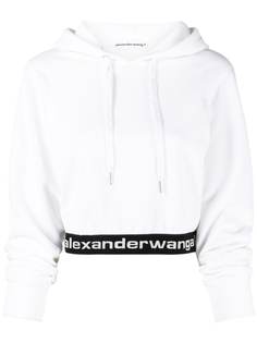 alexanderwang.t укороченное худи с логотипом