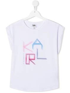 Karl Lagerfeld Kids футболка с логотипом