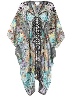 Camilla платье-кафтан с принтом