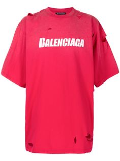 Balenciaga футболка оверсайз с логотипом