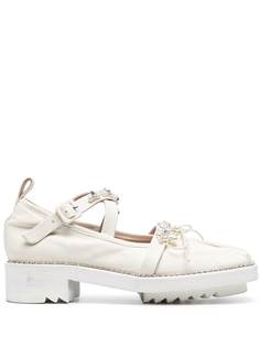 Simone Rocha туфли дерби с кристаллами и искусственным жемчугом