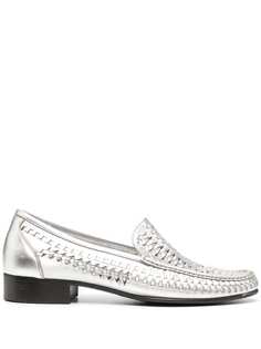 Saint Laurent плетеные лоферы
