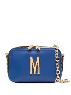 Moschino поясная сумка с логотипом M