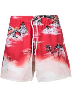 AMIRI шорты с графичным принтом
