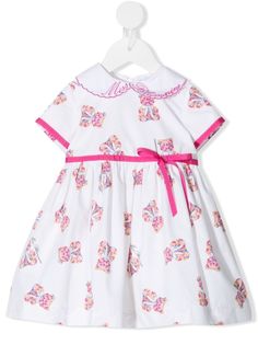 Miss Blumarine платье с вышивкой на воротнике