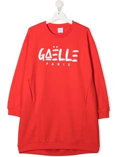 Gaelle Paris Kids платье-толстовка с логотипом