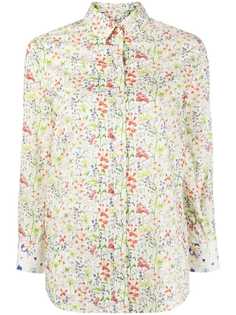PAUL SMITH рубашка на пуговицах с цветочным принтом