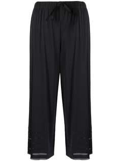 Pleats Please Issey Miyake укороченные брюки тонкой вязки