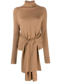 JW Anderson джемпер с высоким воротником и завязкой спереди