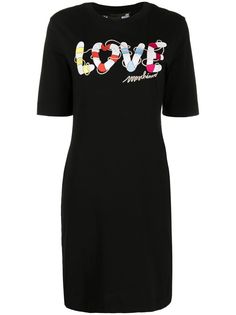 Love Moschino платье-футболка с графичным принтом