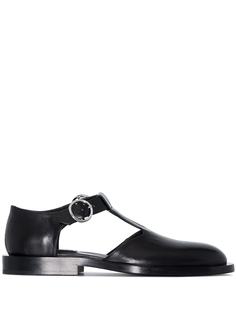 Jil Sander туфли из искусственной кожи с Т-образным ремешком
