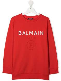 Balmain Kids толстовка с логотипом