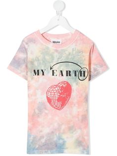 Molo футболка с принтом тай-дай и надписью