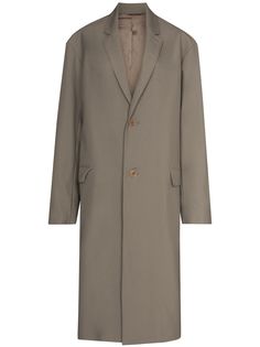 Lemaire однобортное пальто с заостренными лацканами