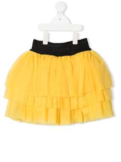 Balmain Kids ярусная юбка из тюля