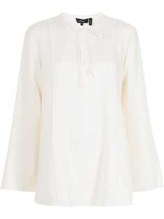 Theory блузка с завязками и драпировкой