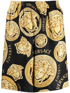 Versace спортивные шорты с логотипом Medusa