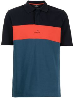 PS Paul Smith рубашка поло в стиле колор-блок с логотипом