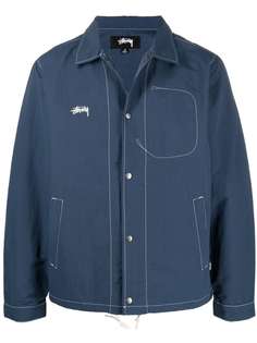 Stussy куртка-рубашка Folsom с вышитым логотипом