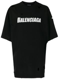 Balenciaga футболка оверсайз с логотипом