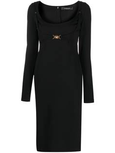 Versace платье миди с декором Medusa