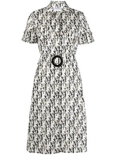 Max Mara платье-рубашка с логотипом