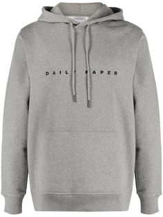 Daily Paper худи с кулиской и вышитым логотипом