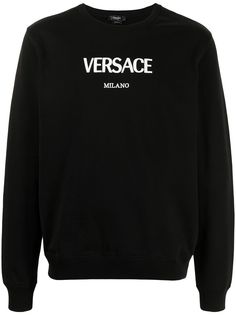 Versace толстовка с вышитым логотипом