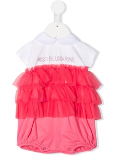 Miss Blumarine ромпер с оборками из тюля