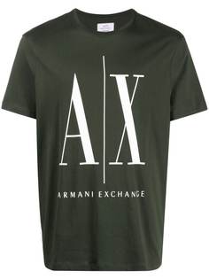 Armani Exchange футболка с надписью